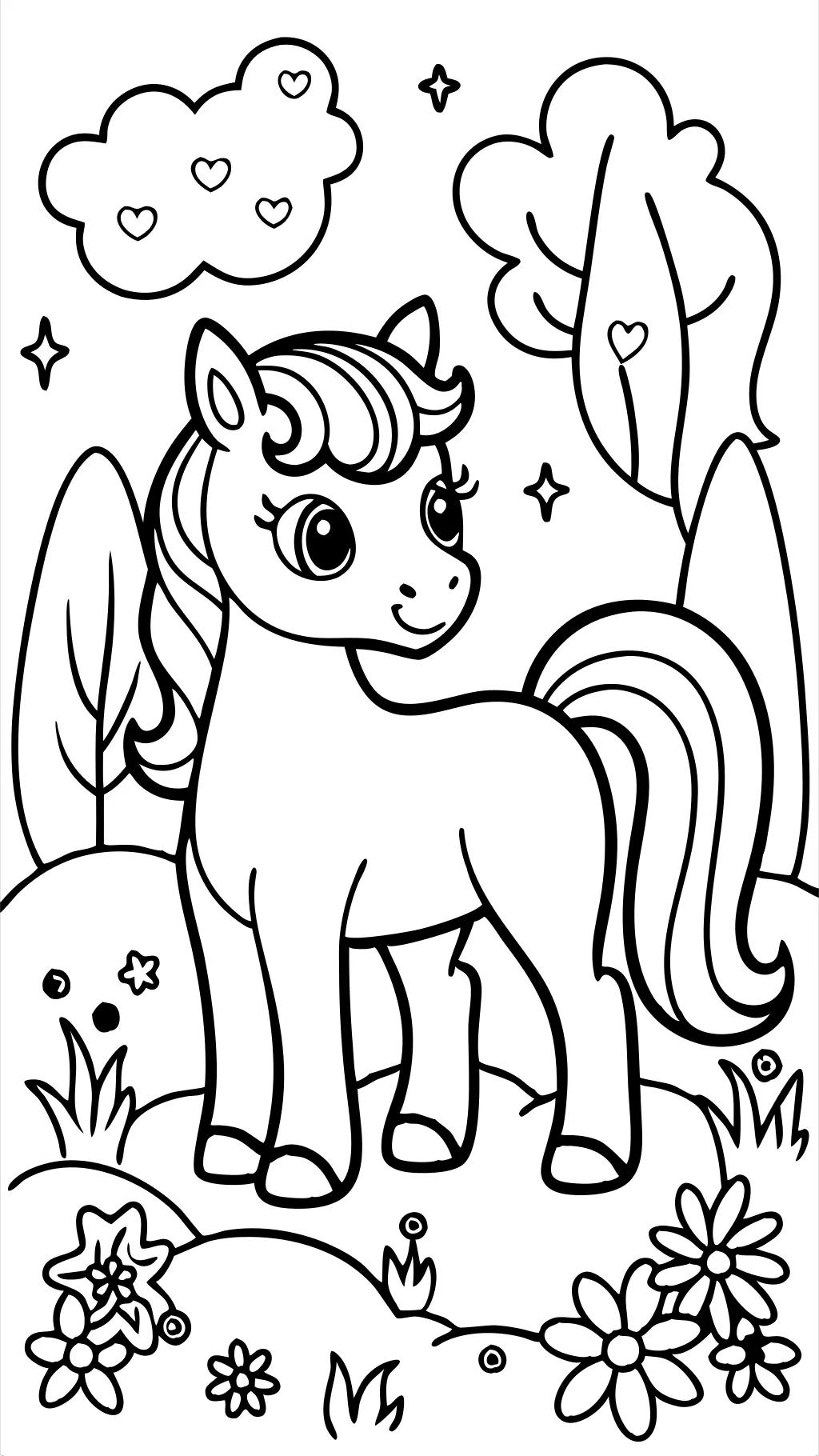 my little pony unicorn coloring pages